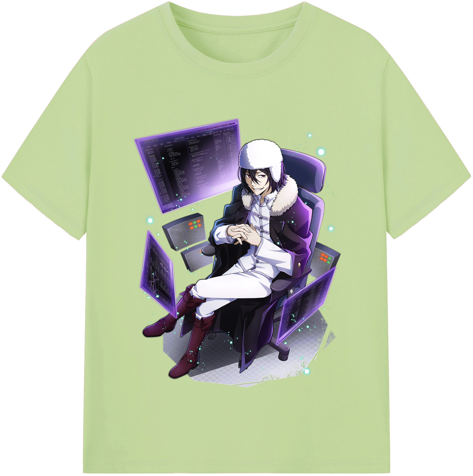（画像用） 文豪ストレイドッグス Bungo Stray Dogs 綿100％半袖Tシャツ（フロントプリント）